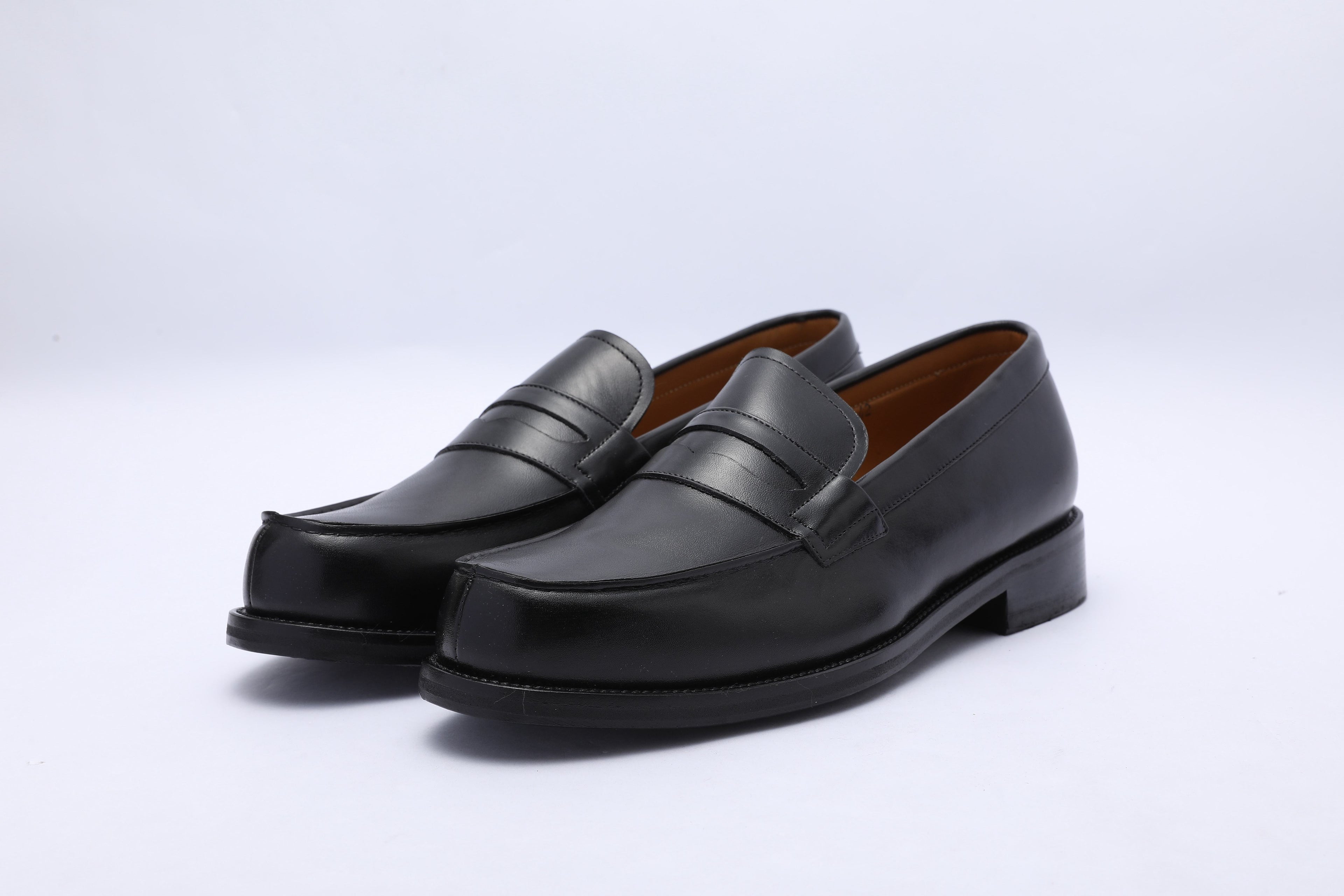 ZWARTE LEREN MOCASSINS HEREN