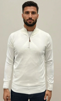 HALF ZIP SWEATER WIT