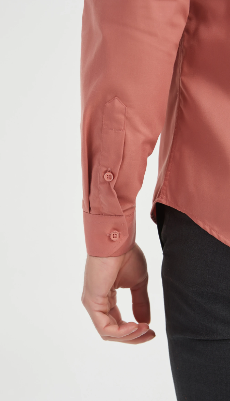 BASIC OVERHEMD SLIM-FIT ROZE