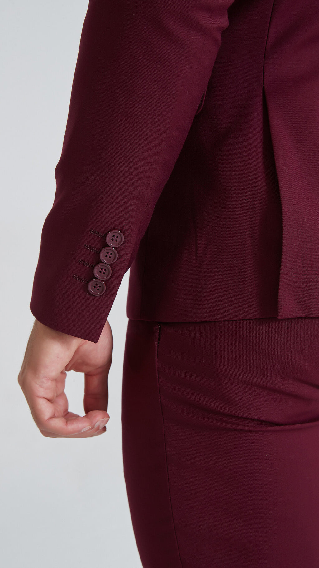 BORDEAUX SUIT DOUBLE-BREASTED