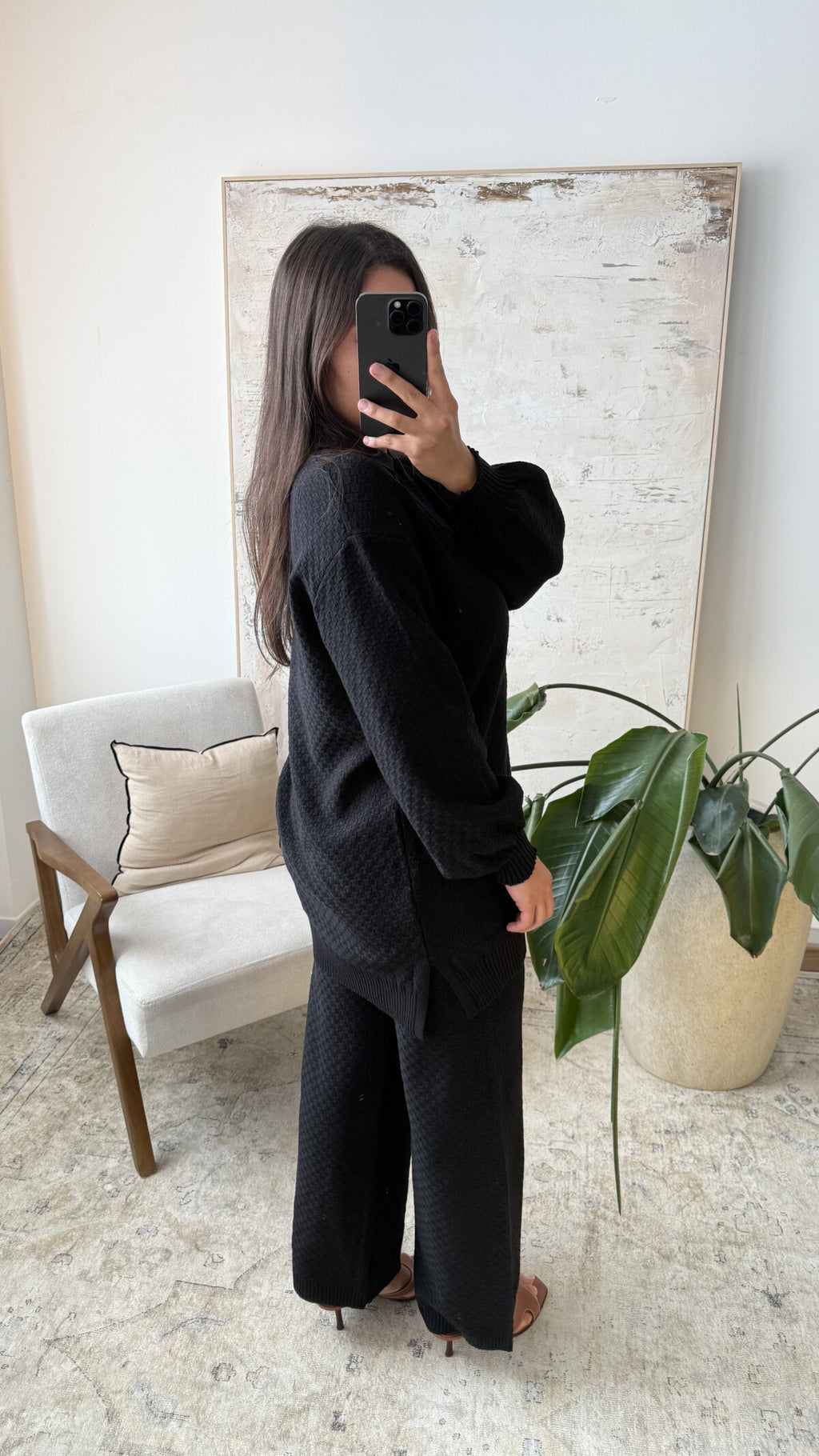 ZWARTE KNIT SET