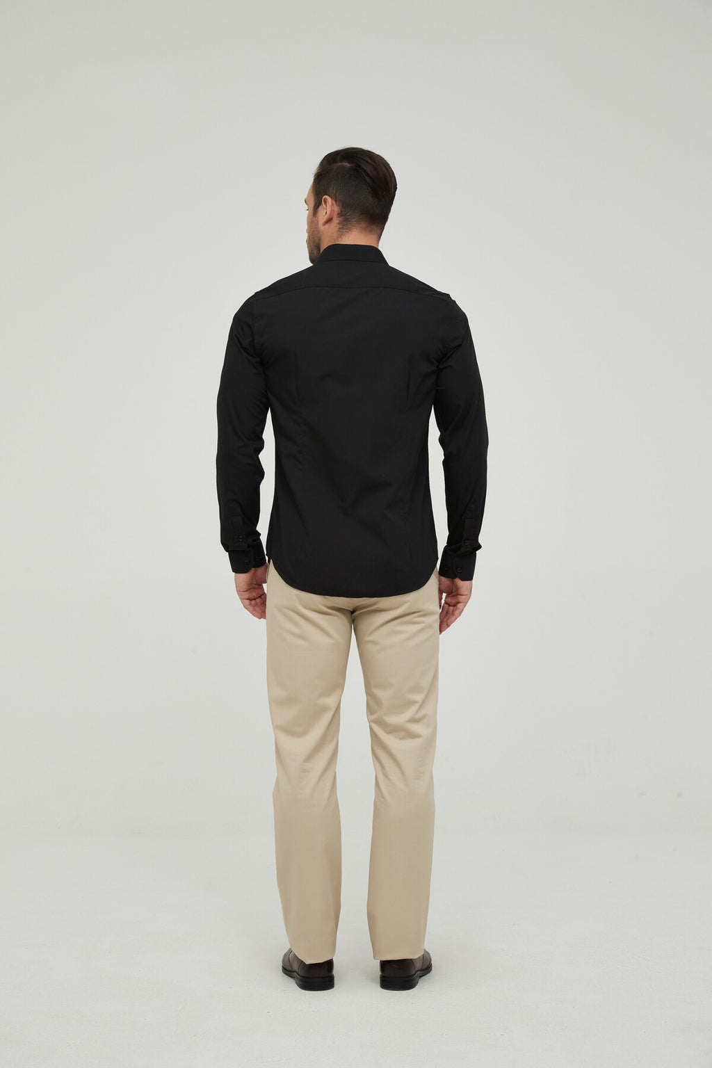 BASIC OVERHEMD SLIM-FIT ZWART