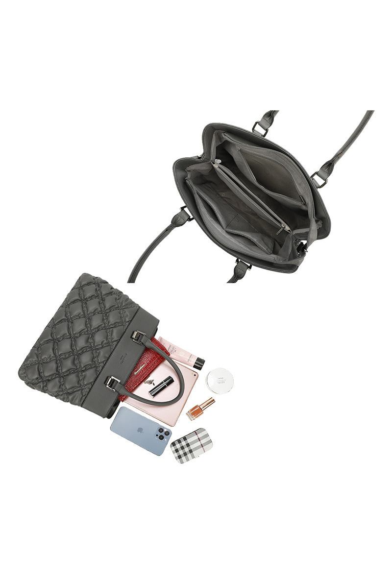 HANDTAS GRIJS GALLANTRY PARIS